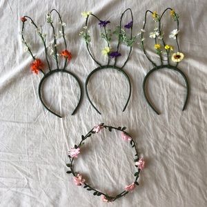 Handmade flower bunny ears 🐰💖